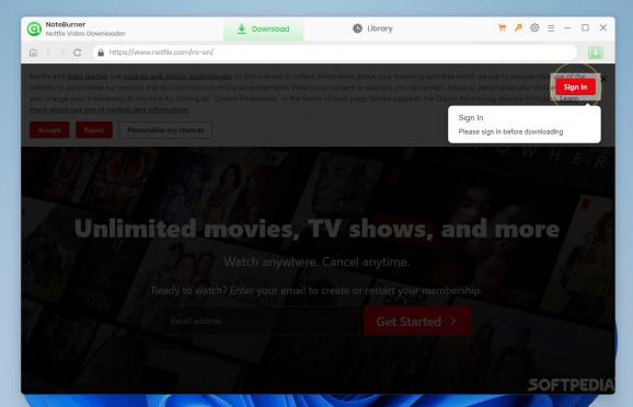 NoteBurner Netflix Video Downloader full crack download